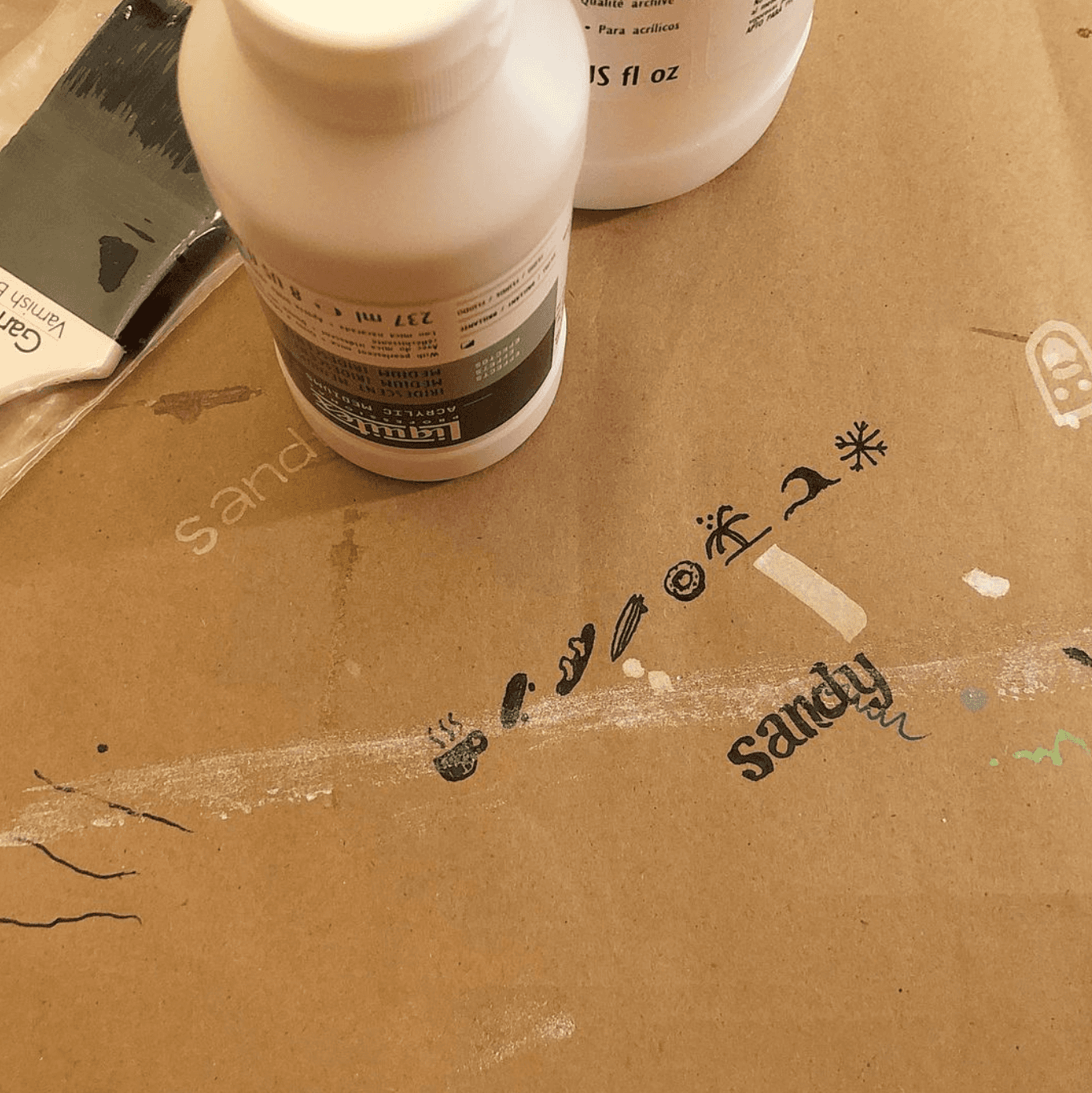 Painting surface for Luke Dorny at Cream Co