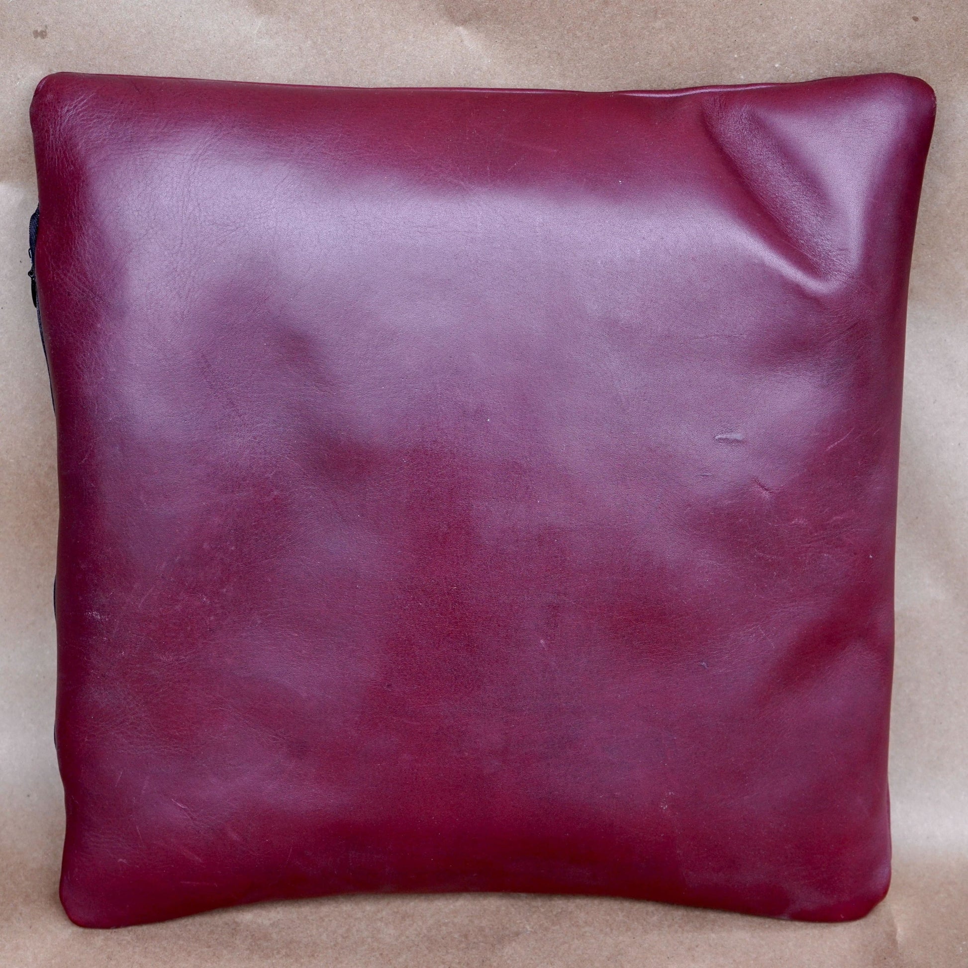 Pillow Oxblood - Leather - 1