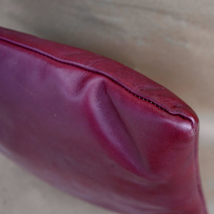 Pillow Oxblood - Leather - 4